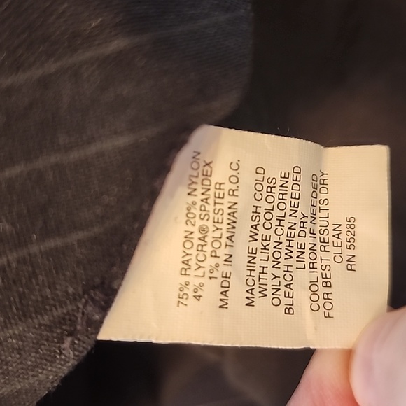 Womens Express Pin Stripe Black Bootcut Pants - Size 10 Long - Picture 5 of 7